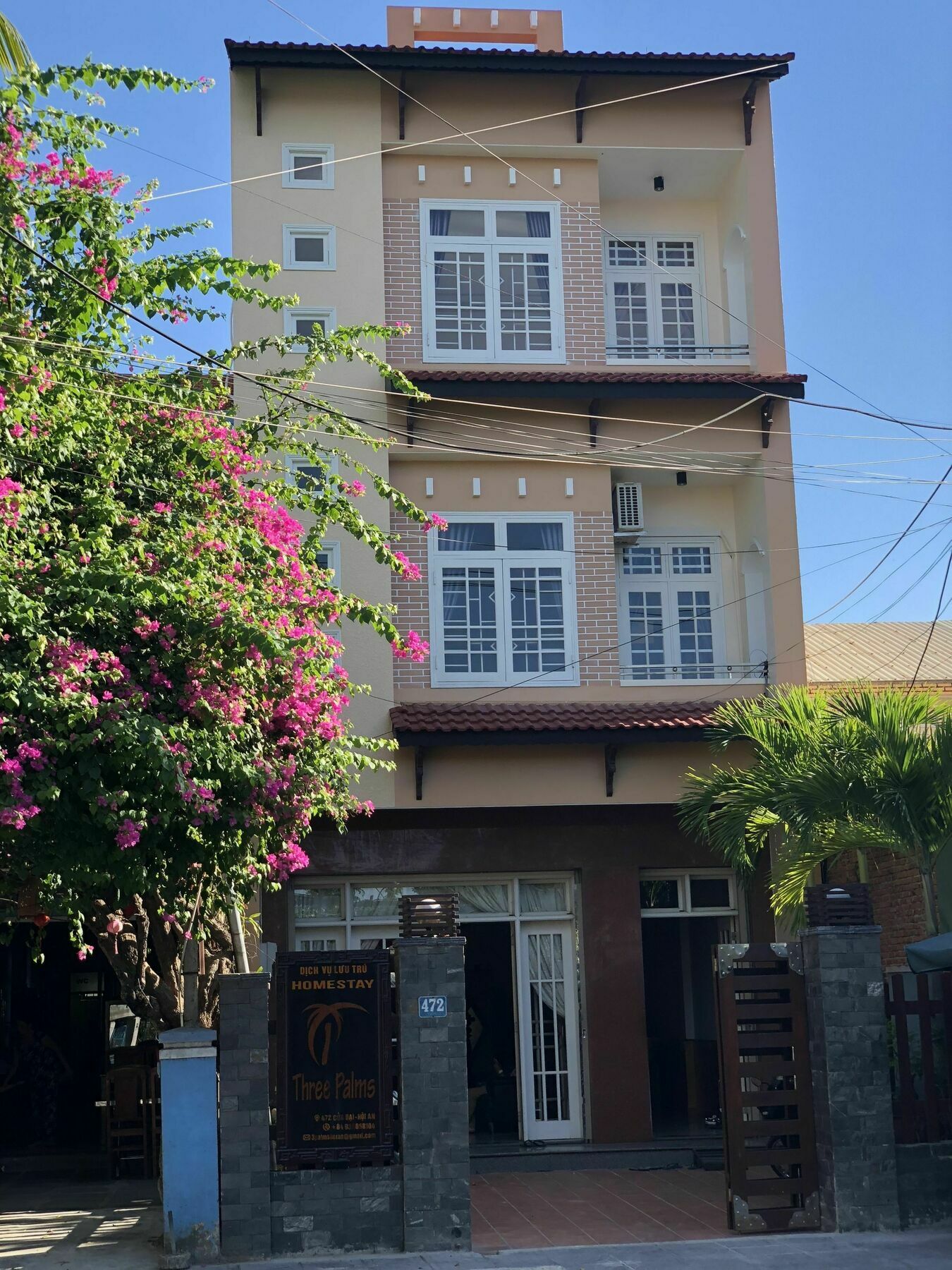 Three Palms Homestay Хойан Экстерьер фото